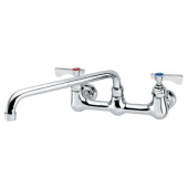 Krowne Metal - Royal Series 8&quot; Center Wall Mount Faucet, 8&quot; Spout