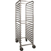 GSW - Bun Pan Rack, 21x26x70 All Welded Aluminum with 4 6&quot; Swivel Casters with Brake, Fits 18x26 Bun