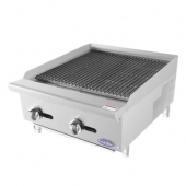 Atosa - CookRite Radiant Broiler, 24&quot; Heavy Duty Countertop Natural Gas, Stainless Steel, 35000 BTU,