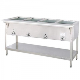 Duke - Aerohot Steam Table with 4 Wells, Electric, 22.5x58.5x34 Stainless Steel, Stationary