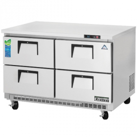 Everest - Undercounter Refrigerator, 4 Solid Drawers, 47.5x31.5x30.13 Stainless Steel Back Mount, 14