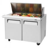 Turbo Air - M3 Series Mega Top Sandwich Prep Table with 2 Doors, Refrigerated, 48.25x35x44 Stainless