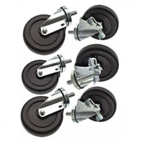 Royal Range - Range Casters, Set of 6 (3 Locking)