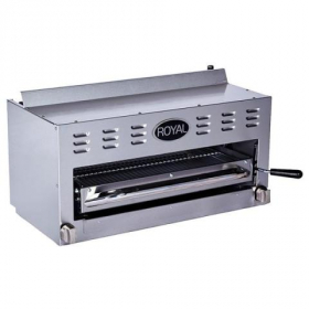 Royal Range - Salamander Broiler, 36&quot; with 2 Burners, Stainless Steel Front and Sides, 17.75&quot; Depth,