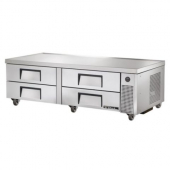 True - Refrigerated Chef Base, 4 Drawer Stainless Steel, 72.375x32.375x20.125