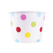 Karat - Hot/Cold Paper Food Container, 12 oz Dots