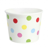 Karat - Hot/Cold Paper Food Container, 16 oz Dots