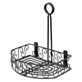 Winco - Condiment Caddy, 8.25x6.25 Straight Back Black Wire