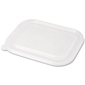 World Centric - Tray Lid, Fits 36-60 oz Container, Clear Compostable PLA, 400 count