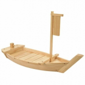 Boat Serving Display Tray, 36&quot; Wood, each