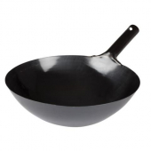 Winco - Wok, 14&quot; Black Carbon Steel, Japanese Style