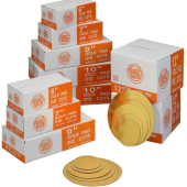 Cake Circle, 6" Die Cut Gold/White, 100 count