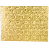 Cake Pad Wrap Around, Half Sheet Gold, 50 count