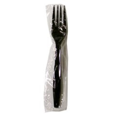 Fork, Wrapped Black Plastic, Extra Heavy