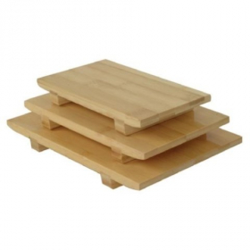 Sushi Serving Tray/Plate, 10.5x7x1.25 Bamboo, each