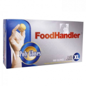 Poly Gloves, Powder Free, XL, 4/500