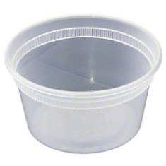 Deli Container with Lid, 12 oz Plastic