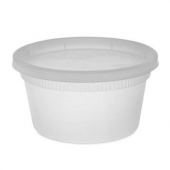 Pactiv - Newspring DELItainer Container/Lid Combo, 12 oz Round Translucent Plastic, 240 count