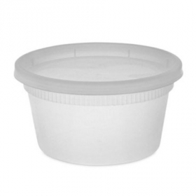 Pactiv - Newspring DELItainer Container/Lid Combo, 12 oz Round Translucent Plastic, 240 count