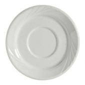 Tuxton - Porcelain White Saucer, 5.5" White Porcelain, 36 count
