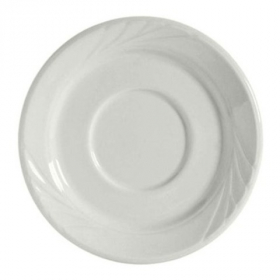 Tuxton - Porcelain White Saucer, 5.5" White Porcelain, 36 count