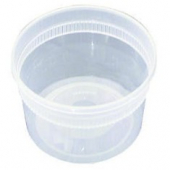 Deli Container/Lid, 16 oz Clear Plastic, 4.55x3.05
