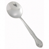 Winco - Elegance Bouillon Spoon, 18/0 Heavyweight Stainless Steel, 12 count