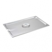 Steam Table Pan Cover, 1/2 Size Flat Slotted Stainless Steel