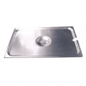 Winco - Steam Table Pan Cover, 1/6 Size Flat Slotted Stainless Steel
