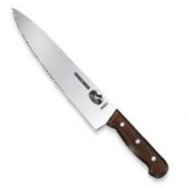 Victorinox Swiss Army - Chef Knife (Sandwich), Wavy 10&quot; Blade, Wood Handle