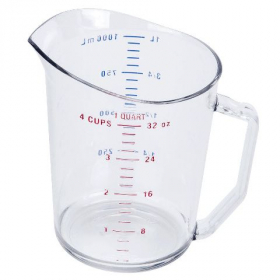 Cambro - Measuring Cup, 1 Quart, Clear Plastic