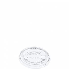 Solo - Ultra Clear Portion Cup Lid, 1 oz Clear PET Plastic, 2500 count