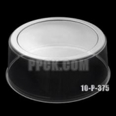 Cake Base Lid, 10&quot; Round Clear Plastic Dome, 3.75&quot; Height