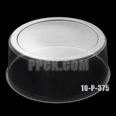 Cake Base Lid, 10&quot; Round Clear Plastic Dome, 3.75&quot; Height