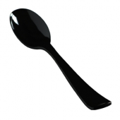 Fineline Settings - Platter Pleasers Serving Spoon, 10&quot; Extra Heavy Black Plastic