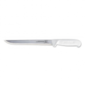 Omcan - Fillet Knife, 8&quot; Straight Blade with White Handle, each