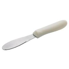 Winco - Sandwich Spreader, 3.625x1.25 with White PP Plastic Handle