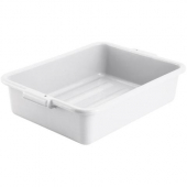 Winco - Dish Box, 20.25x15.5x5, White PP Plastic