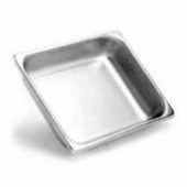 Steam Table Pan, 1/2 Size 25 Gauge Stainless Steel, 2.5&quot; Deep Anti Jam