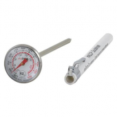 Winco - Pocket Thermometer, 50-550 degrees F, 1&quot; Dial and 5&quot; Probe Length