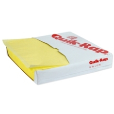Quik-Rap Highly Grease Resistant Yellow Sandwich Paper, 12.625x12.625