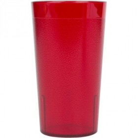 Cambro - Colorware Tumbler, 12.6 oz Ruby Red Pebbled Plastic