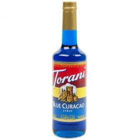 Torani - Blue Curacao Syrup, 12/750 mL