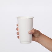Cold Paper Cup, 12 oz Double Poly White, 1000 count