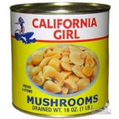 Mushrooms, Pieces and Stems, 16 oz