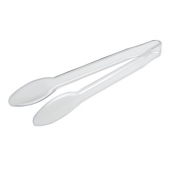 Fineline Settings - Platter Pleasers Tongs, 12&quot; Clear Plastic, 48 count