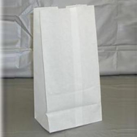 Paper Bag, 12 Lb Double Wax White, 7x4.25x13.25