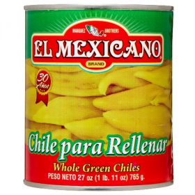 El Mexicano - Whole Green Chiles, 12/2 Lb