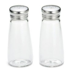 Tablecraft - Salt and Pepper Shakers with Mushroom Top, 3 oz