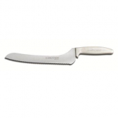 Dexter Russell - Sani-Safe Offset Sandwich Knife, 9&quot; Scalloped Blade with White Plastic Handle, each